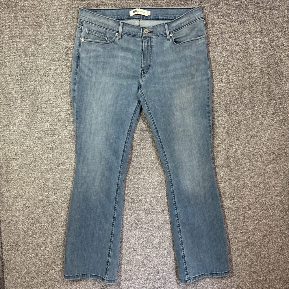 Levi's 524 Bootcut Jeans Womens 13M W31 L32 Light Wash Blue Stretch Denim